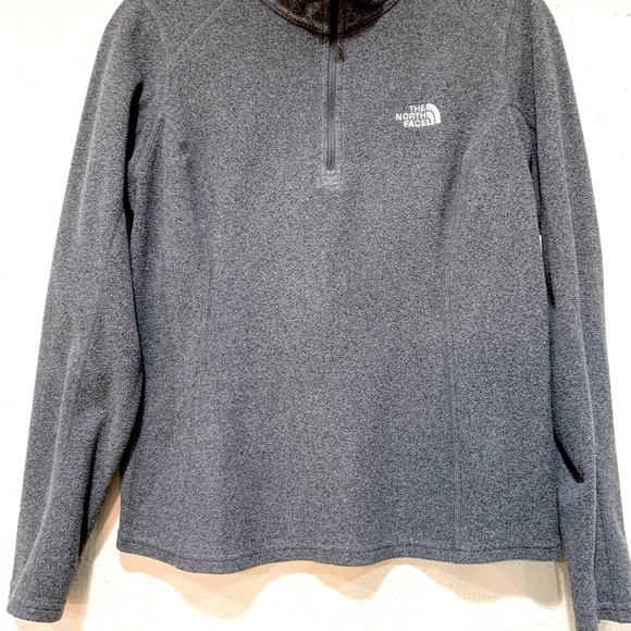 The North Face Women Fleece Pullover Half Zip Grey Small - Picture 8 of 15
